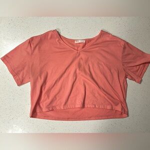 ROMWE Coral Crop Top